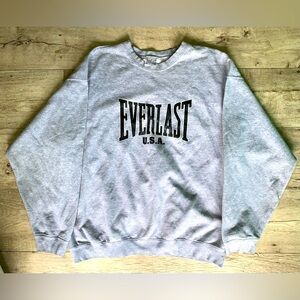 Everlast Gray Crewneck Sweater Classic Style